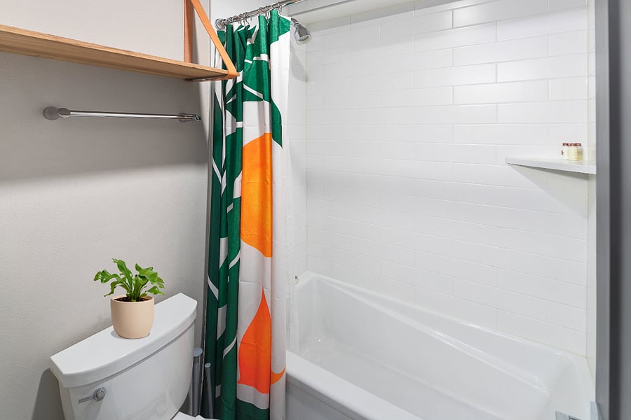 First floor shower