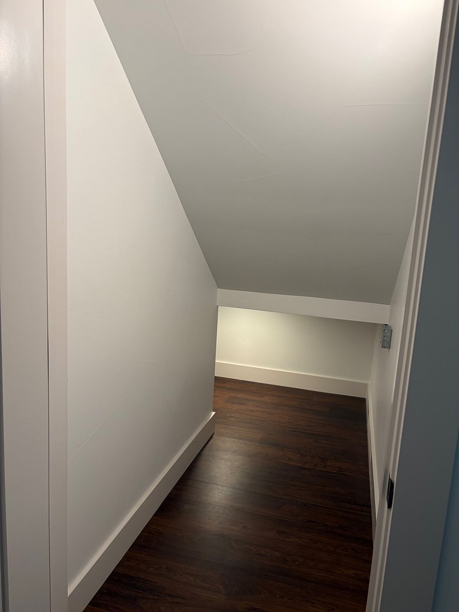 Storage under staircase. 