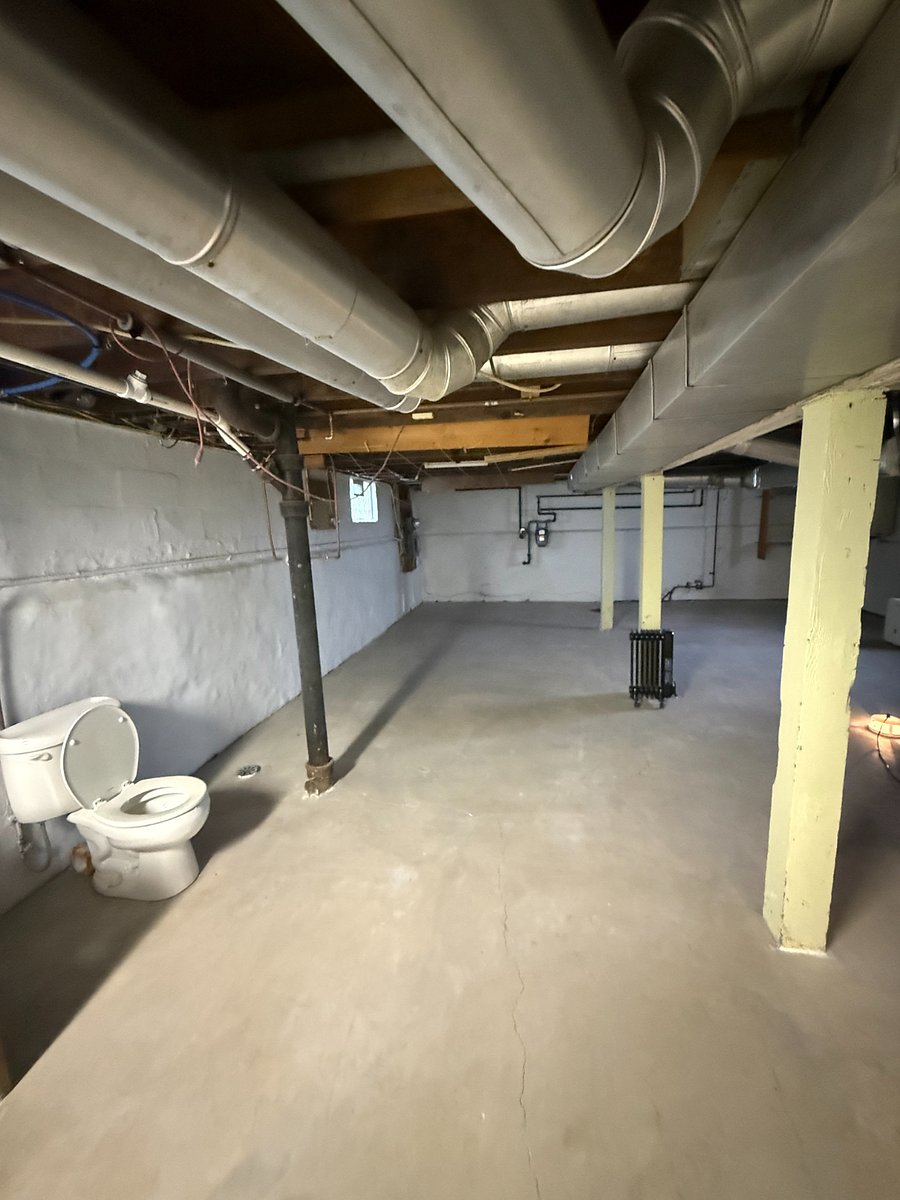 The previous Owner had a toilet and shower put in the basement. 