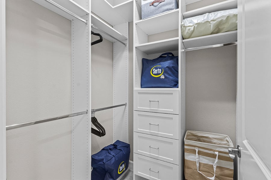 All Bedrooms have custom made closets