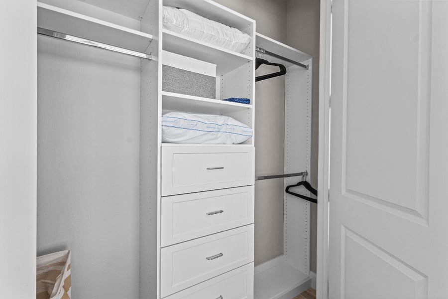All Bedrooms have custom made closets