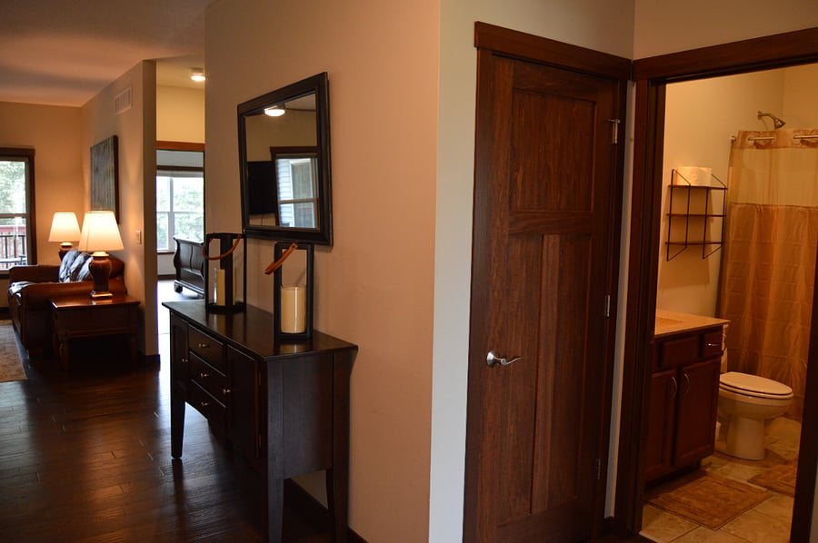 full bath upstairs next to 2nd bedroom