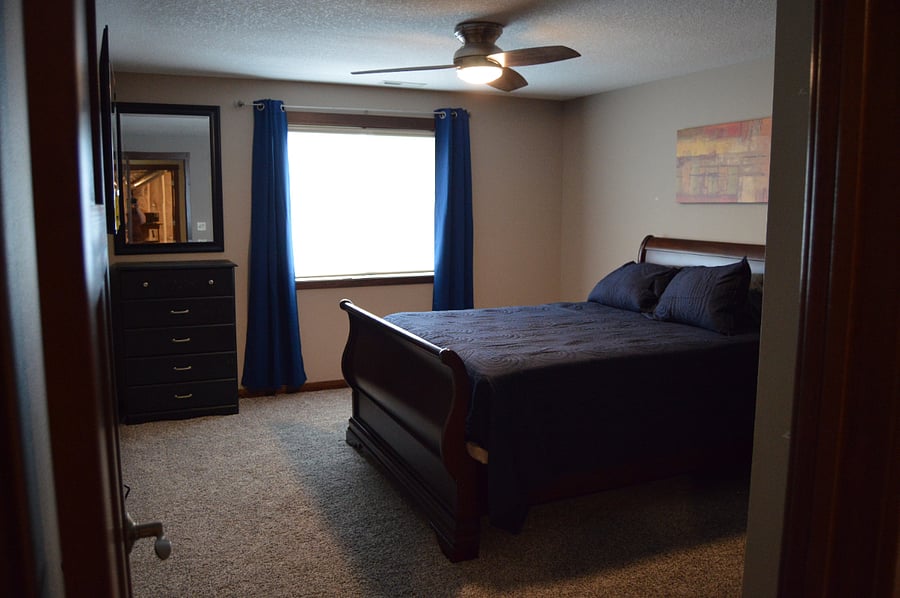 2nd basement bedroom queen bed NEW mattress's in all rooms NEW 55" TV