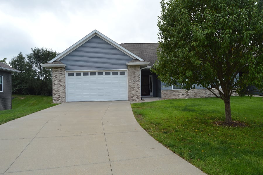 front drive with parking and large 2 stall garage