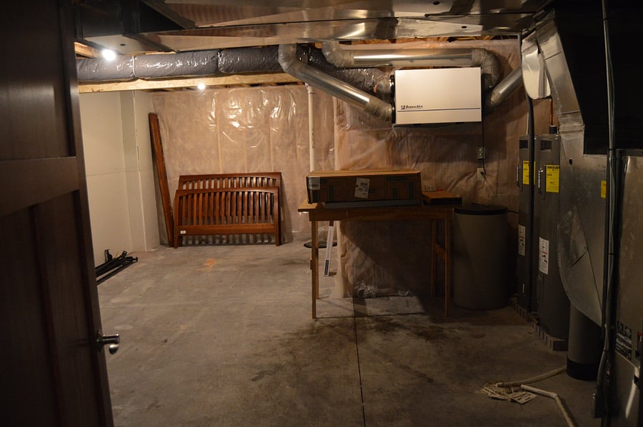 basement storage room