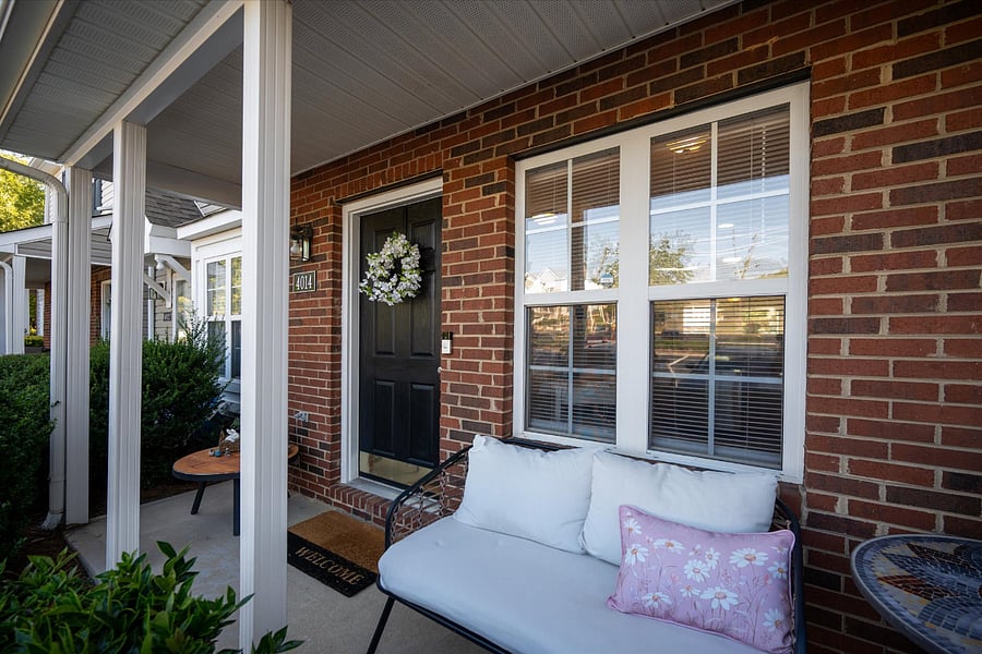 A cozy front porch for nice evenings