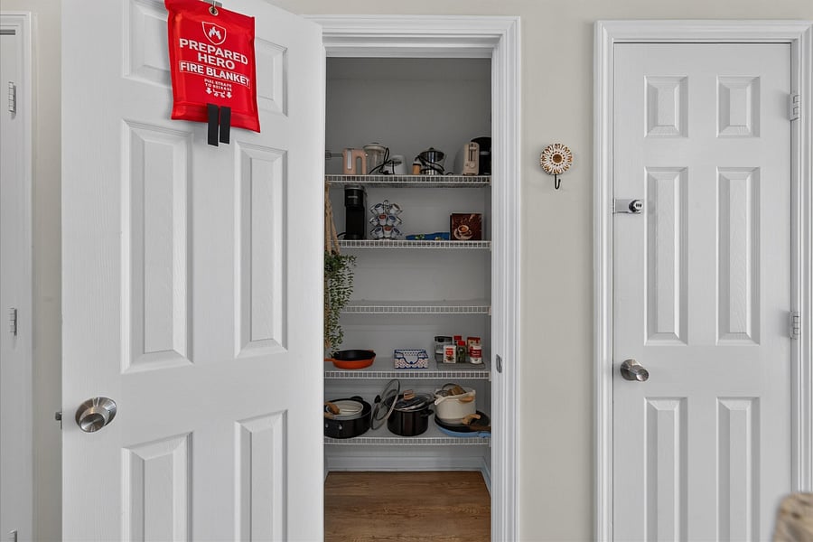 Ample pantry storage