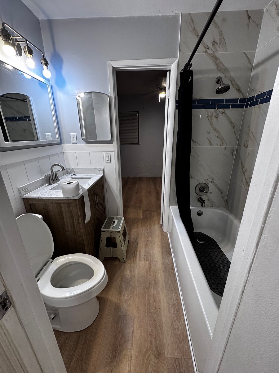 Recently renovated bathroom