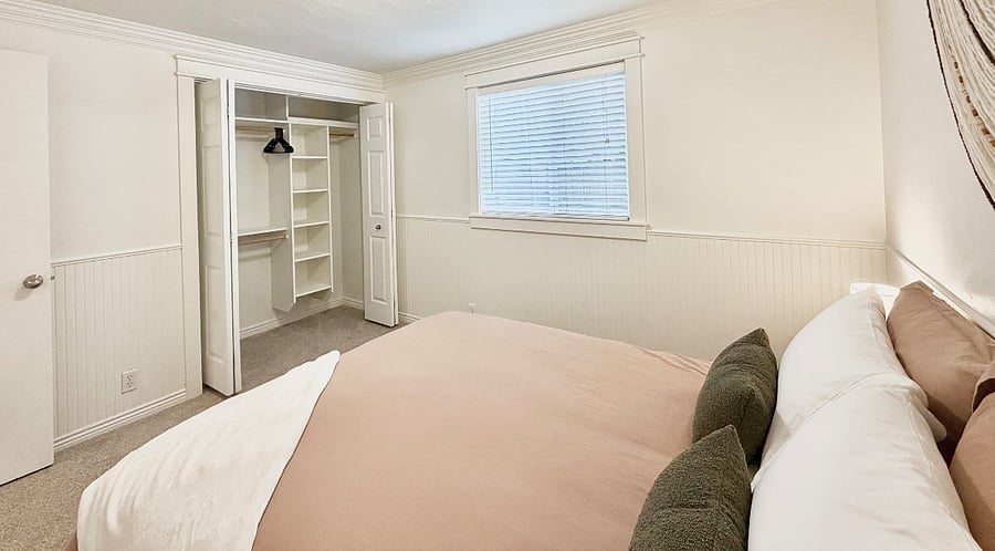 Queen Bed with Closet Organization