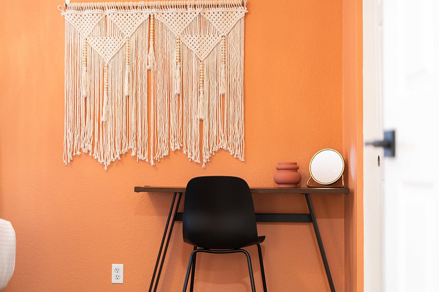 Workstation in all five bedrooms