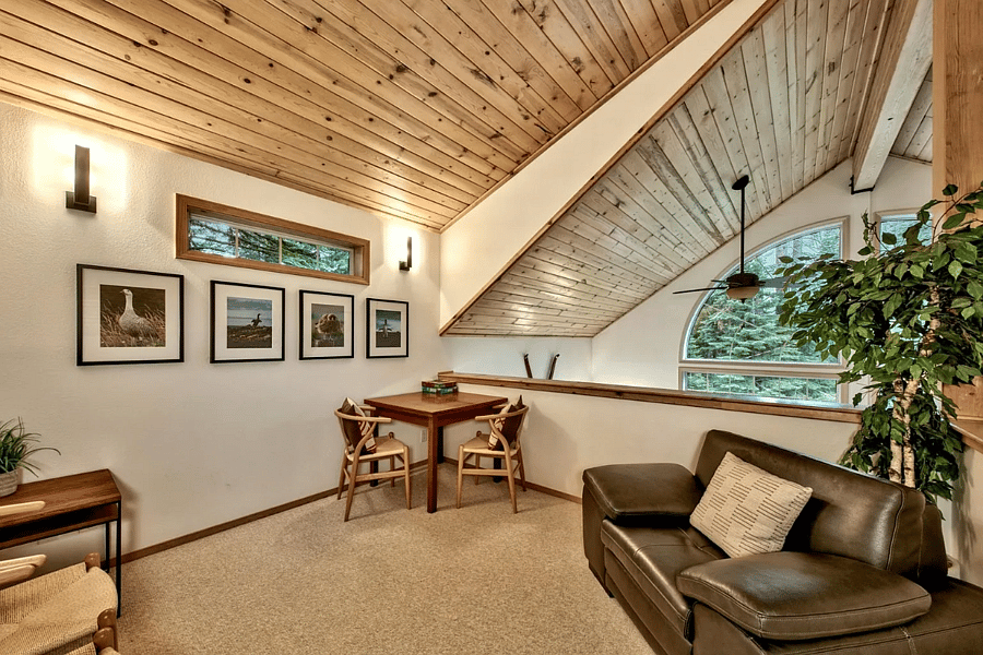Upstairs loft/work area