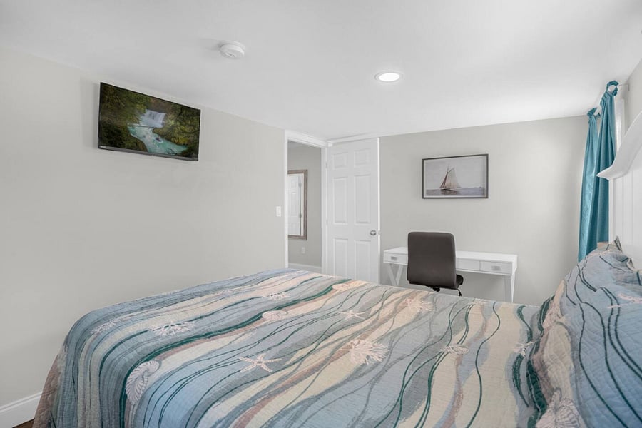 Main bedroom with desk