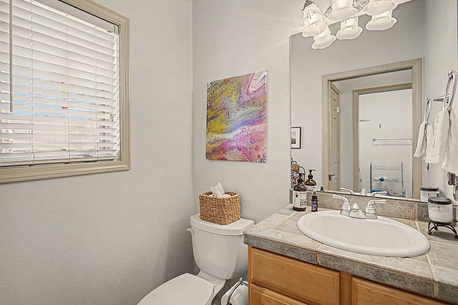 Half Bath off Laundry and Hallway