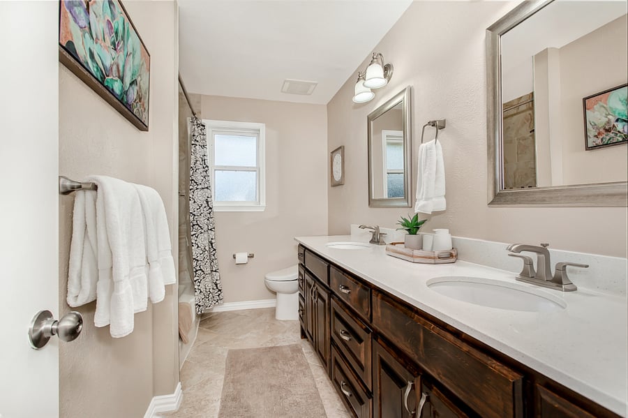 Hallway bathroom.
