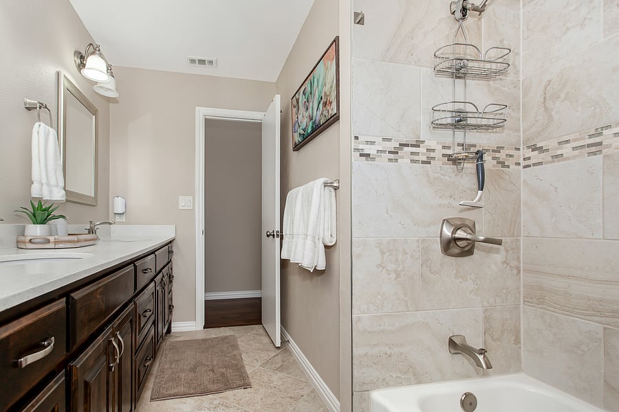 Hallway bathroom.