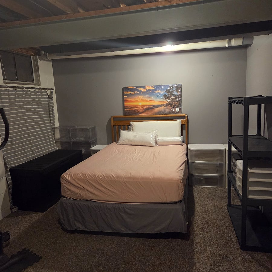 Right side of bedroom
