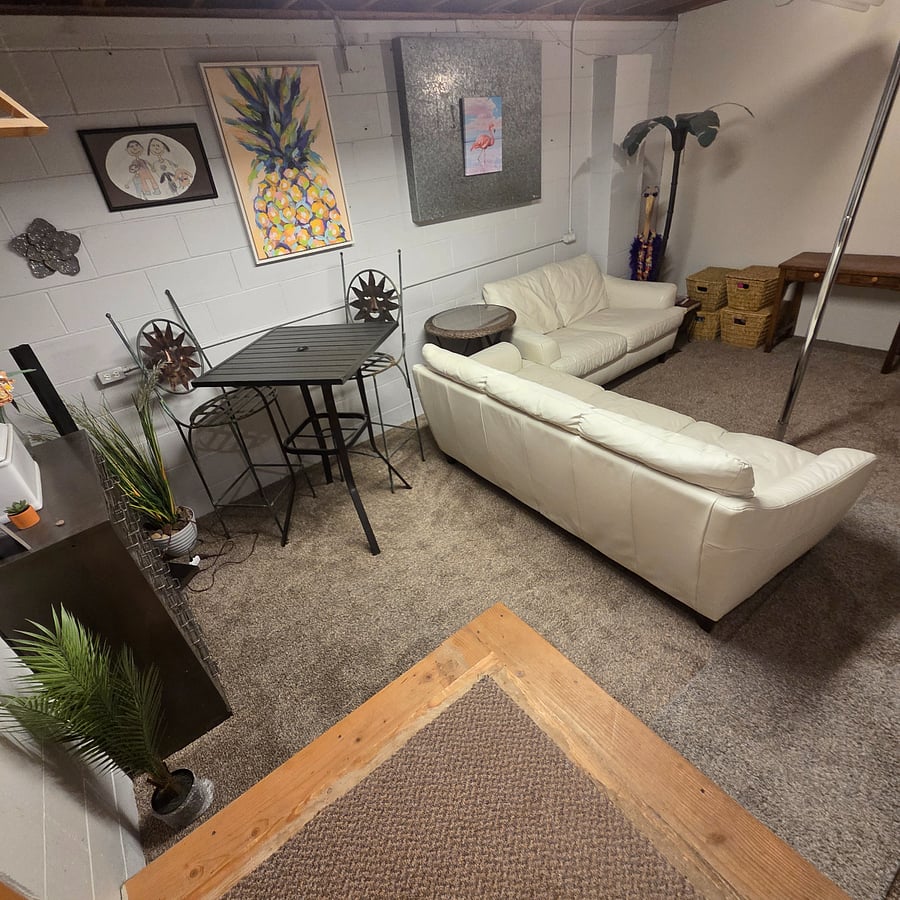Private living room area