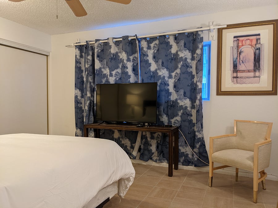 Bedroom with Smart TV