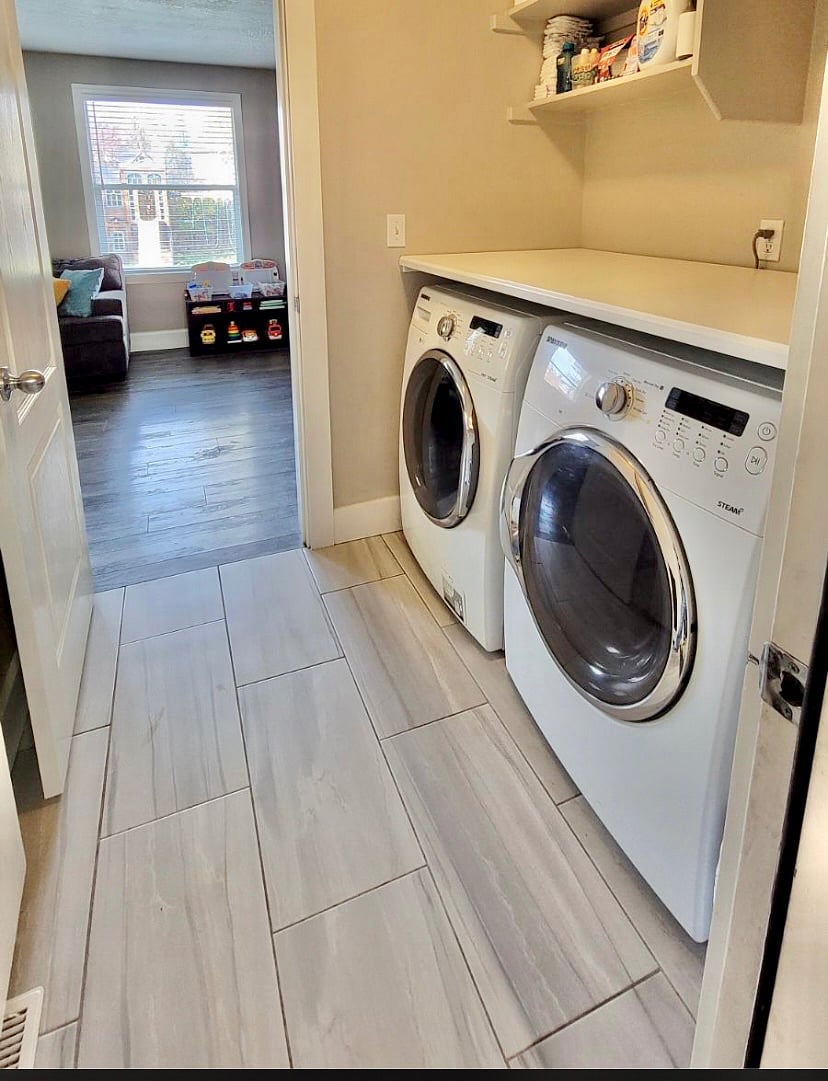 Laundry room.