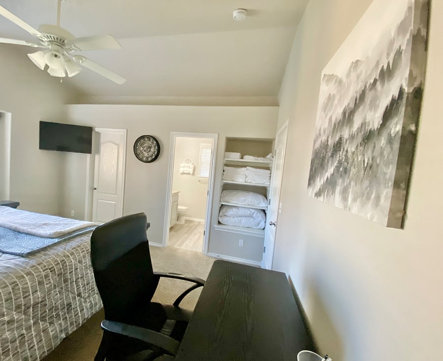 Master bedroom desk.