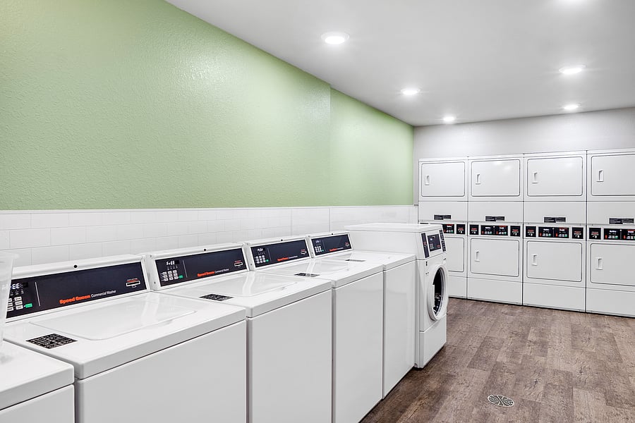 On-site, self service pay laundry