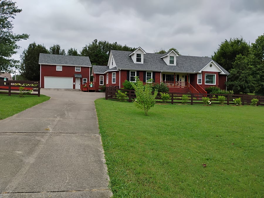 Front of home.