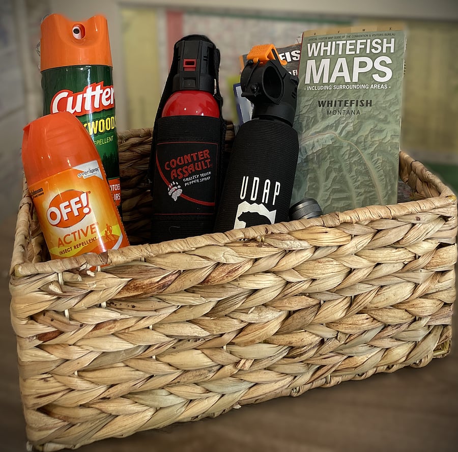 We got you covered with bear spray and bug spray!