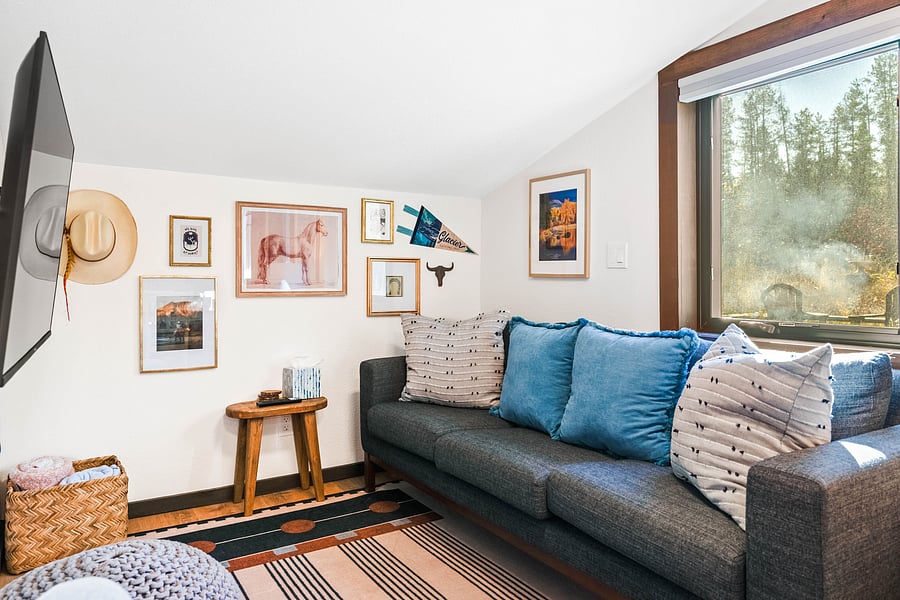 Cozy nook for relaxing after a long day in the park.