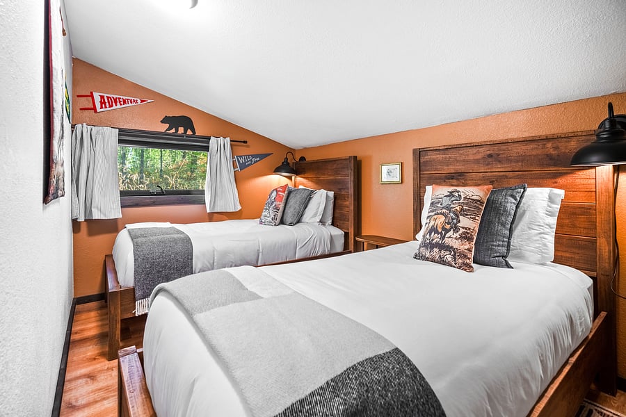 Two twin beds for great nights.