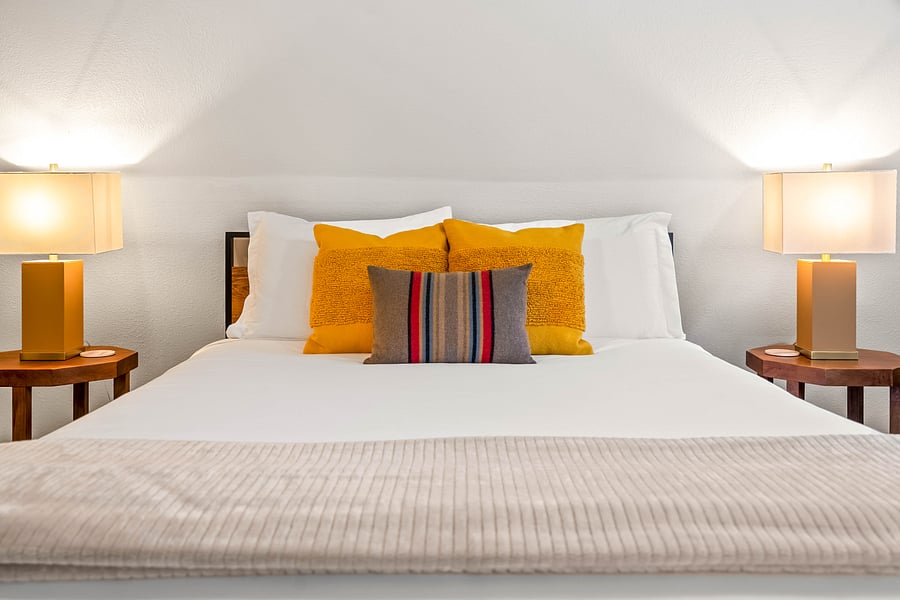 100% Cotton Sheets for a great night sleep.