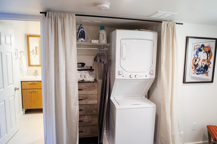 Laundry in the unit.