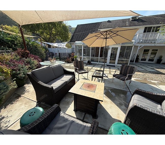 Outdoor Relaxation Zone. This is a shared space.