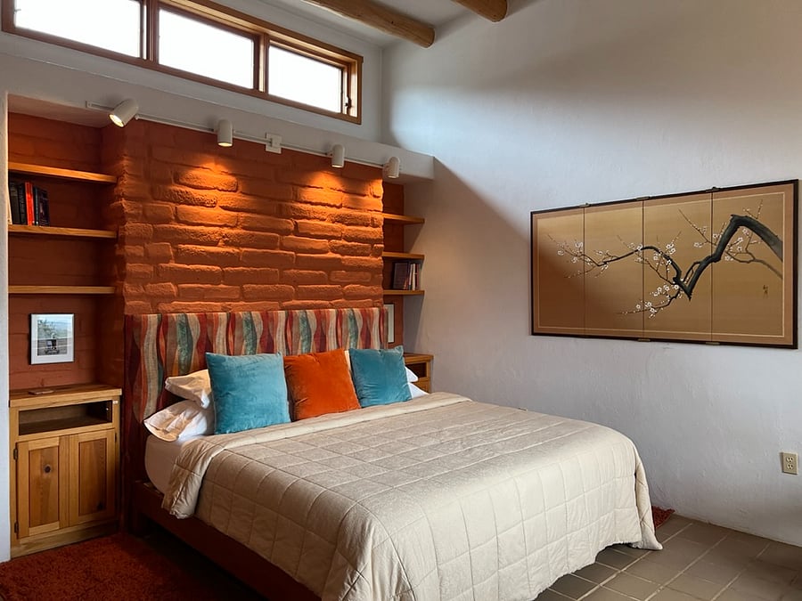 Primary bedroom with king bed