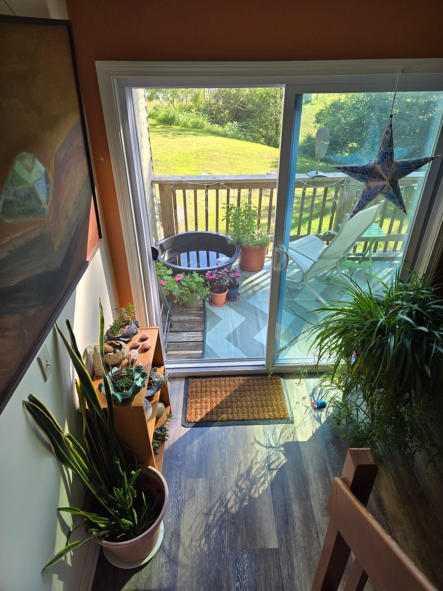 Deck from the second floor bedrooms & full bath.