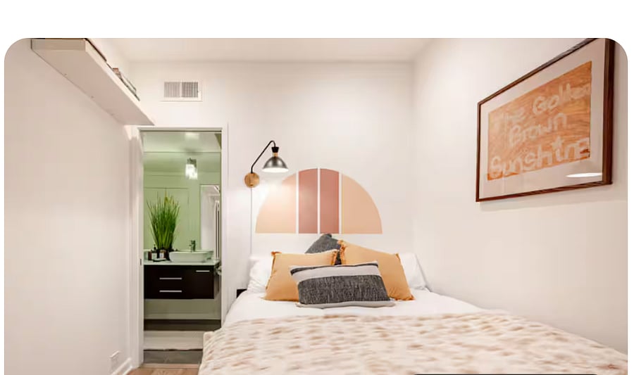 Second bedroom. Double bed.