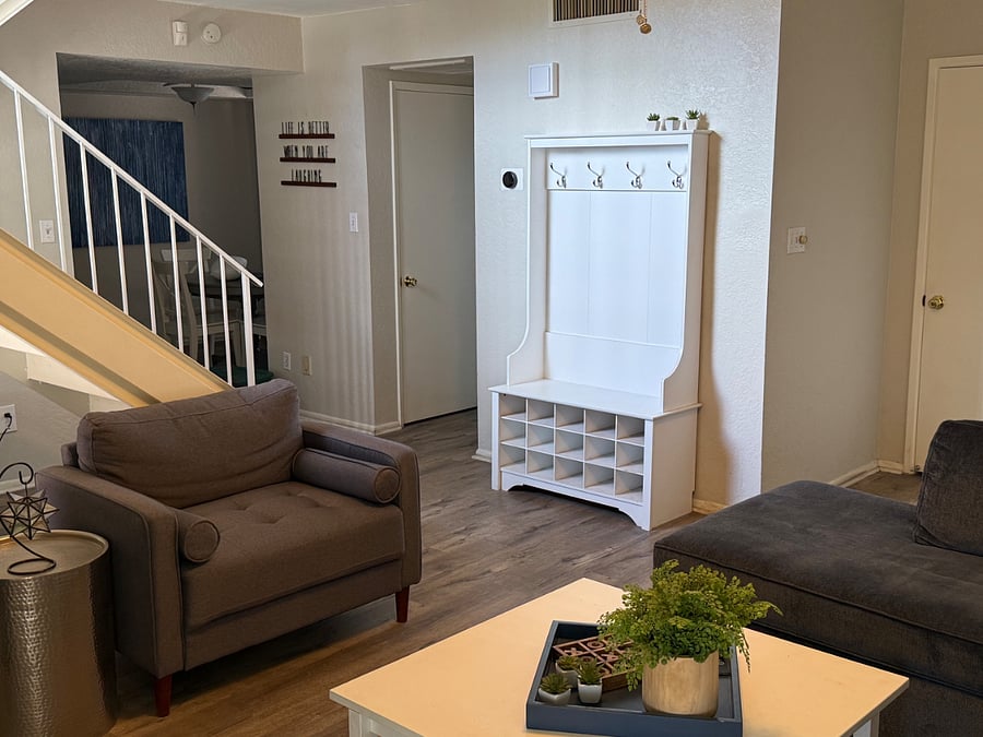 Family room with smart TV
