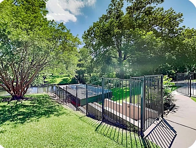 Walkway to boat slips & Lake Austin