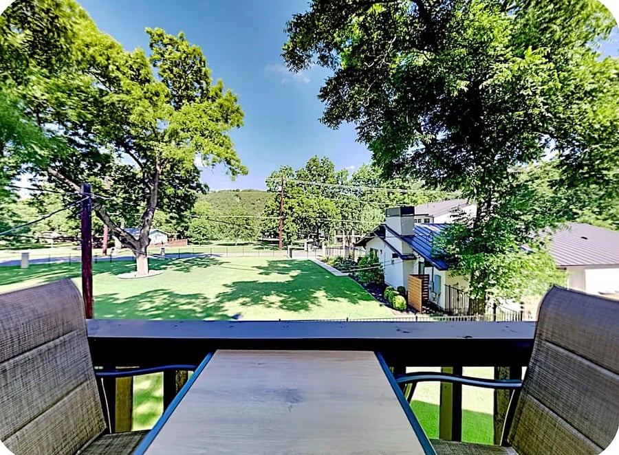 Small deck outside of Primary Bedroom