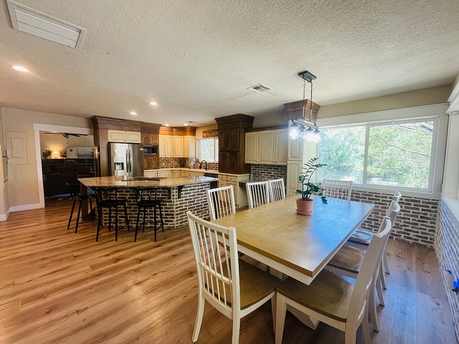 Kitchen and dining room