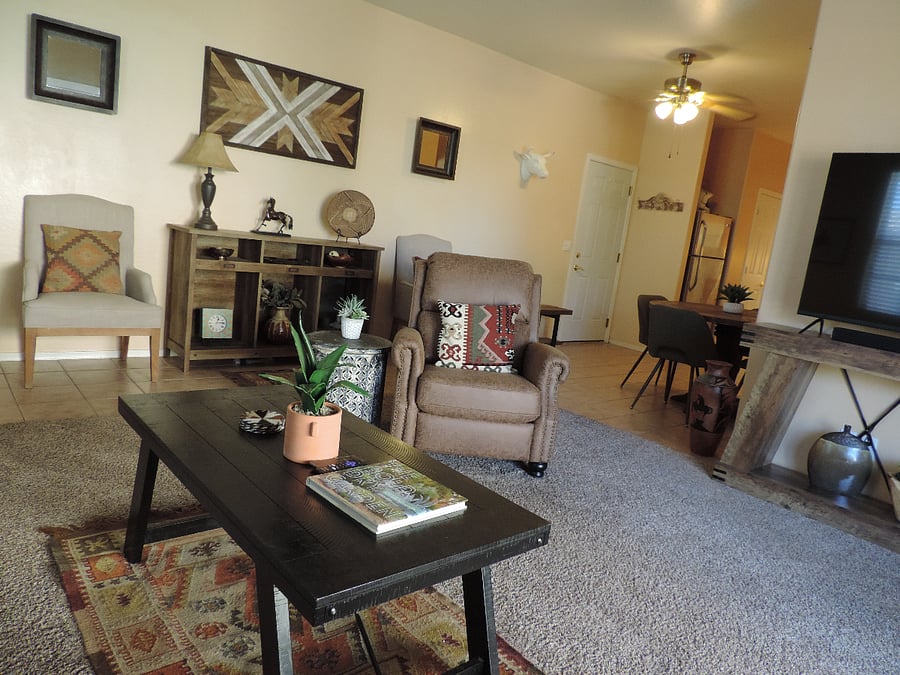 Living space designed for comfort