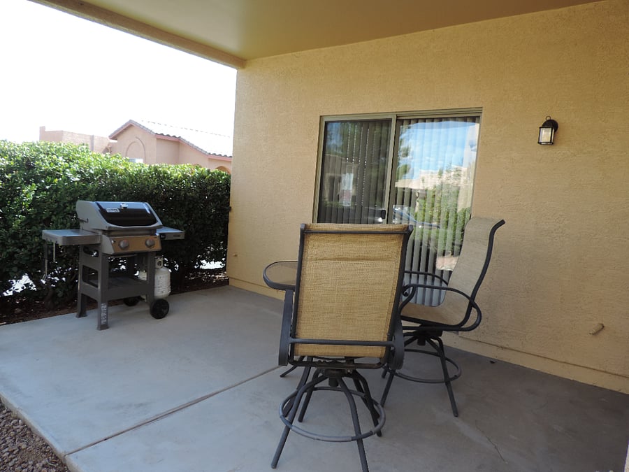 BBQ and patio table