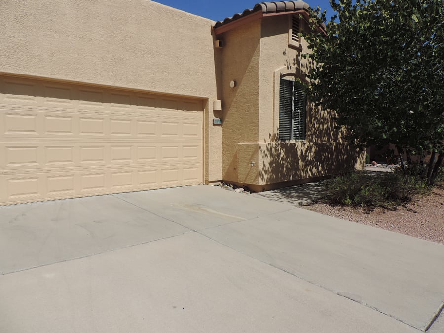 This is the garage door that will be your main entry way to the house.