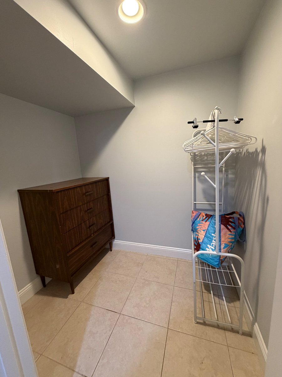 Closet for clothes and storage