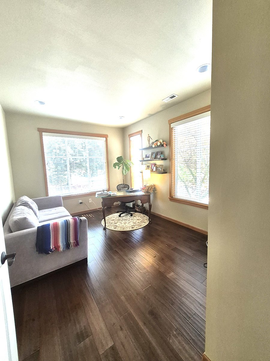 good size den with closet on the main level