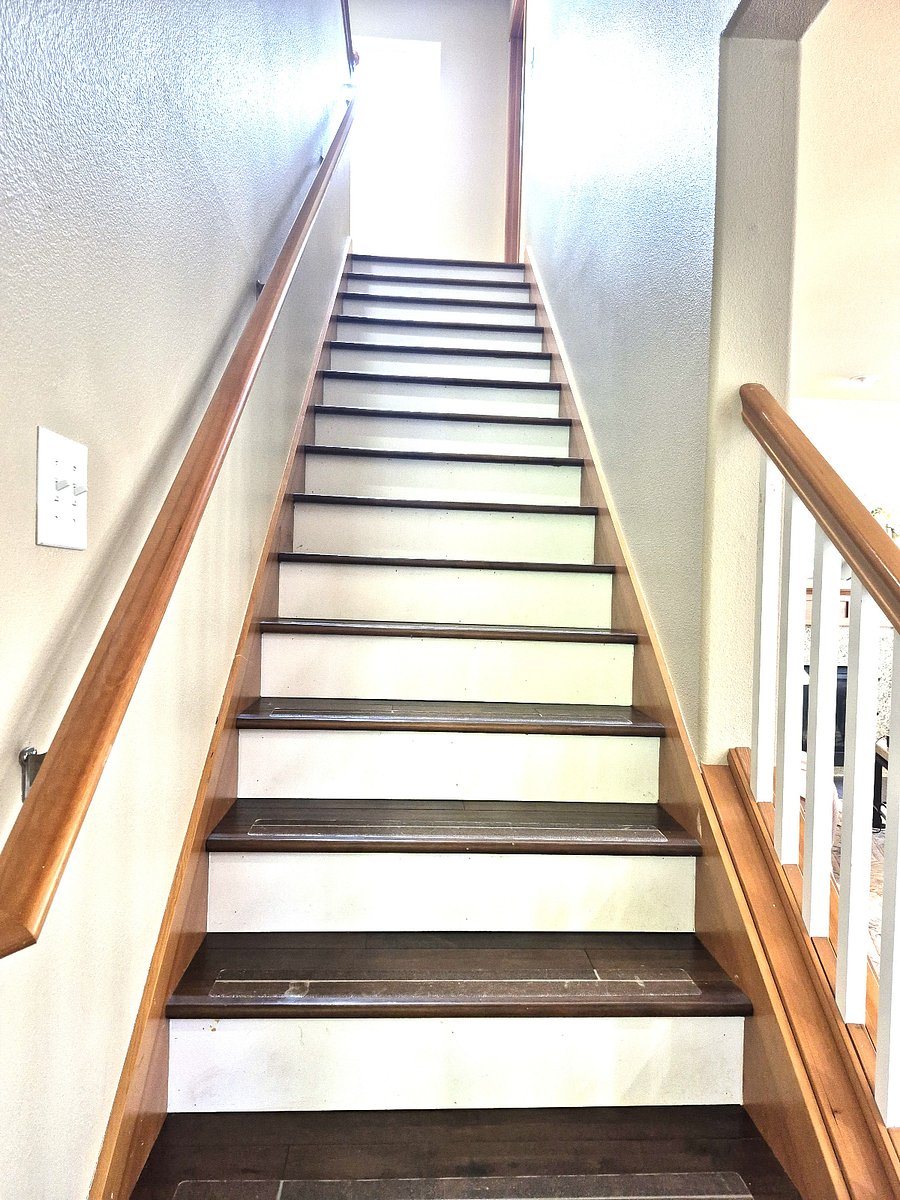 Hardwood stairs