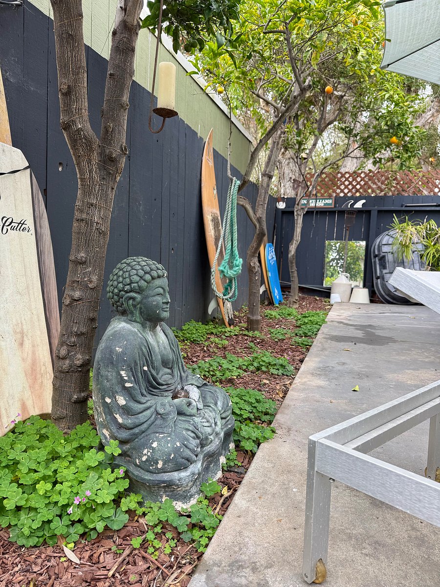 Secluded back patio