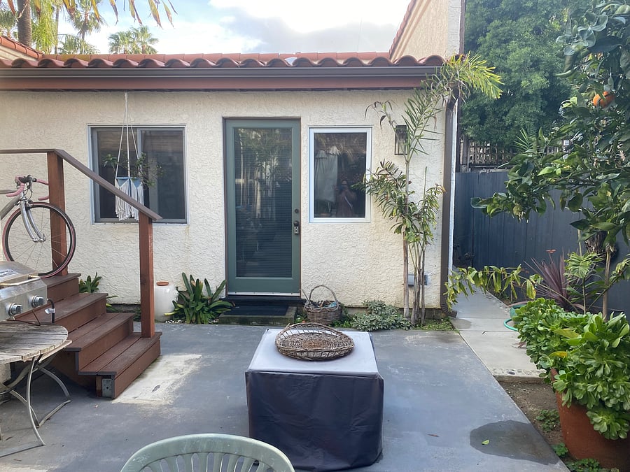 Secluded patio