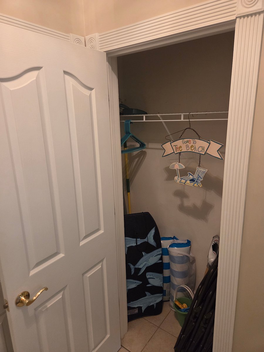 Coat Closet in Unit 113 Foyer.  