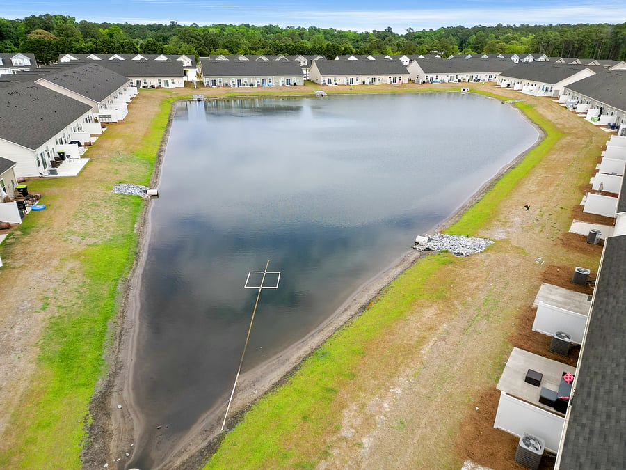Lake in back yard