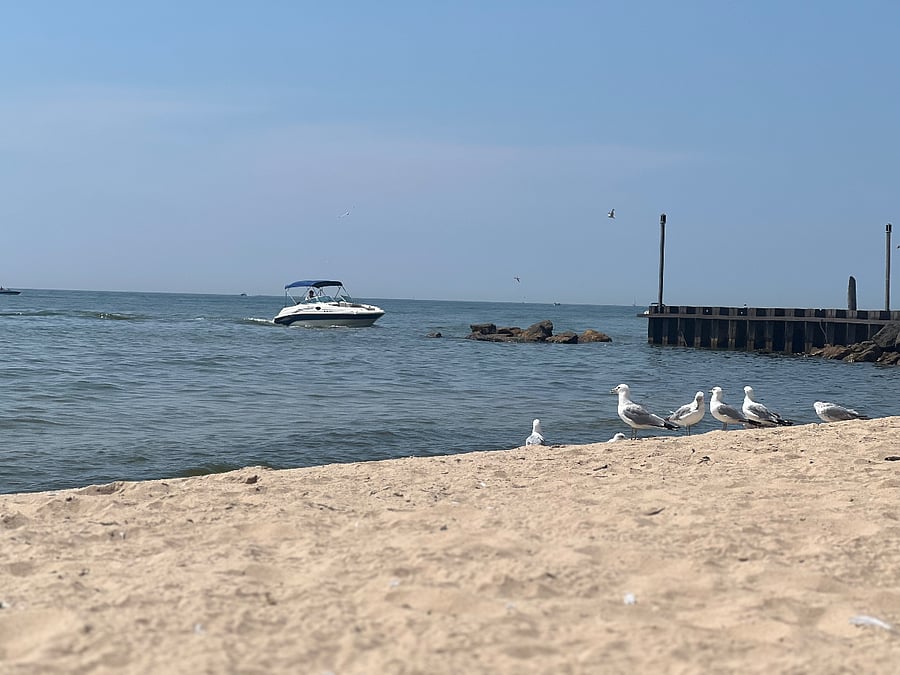 Mouth of the Mona Lake Channel